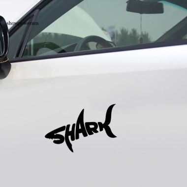 Decal Xe Hơi Cá Mập Phản Quang PET Tháo Rời - Trang Trí Thời Trang SPM