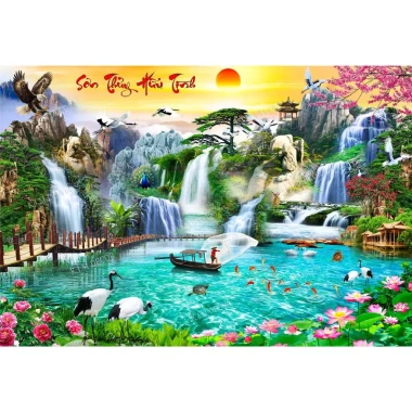 DECOR Tranh Vải Phông Nền Lễ Tết Năm Mới Bính Ngọ 2.026 Size Lớn 4M Giá 169k 8