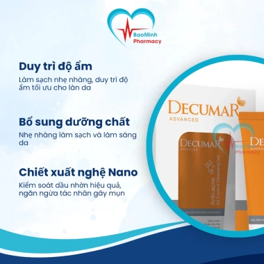 Decumar Advanced - Gel ngừa mụn, giảm thâm, rửa mặt giảm nhờn, kem chống nắng 77.420₫