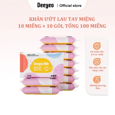 Deeyeo Khăn Ướt Cho Bé Không Cồn – An Toàn, Chứng Nhận, Dưỡng Da Nhẹ Nhàng Giá 65.000 VND