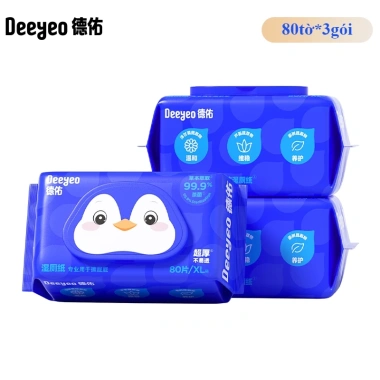 Deeyeo Khăn Ướt Vệ Sinh Nhà Vệ Sinh 240 Tờ (3x80) - Giá 119k Giao Nhanh 24h 10