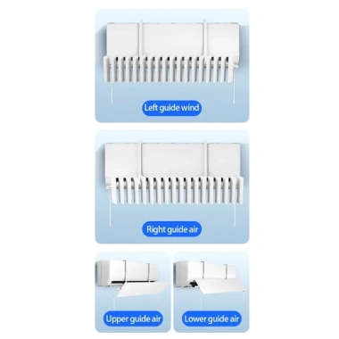 Deflector Treo Tường Điều Hoà Không Khí - Điều Chỉnh Góc Linh Hoạt, Ngăn Gió Trực Tiếp, Giá Ưu Đãi 343.134 VND 5