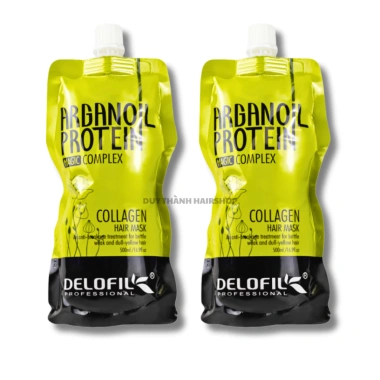 DELOFIL Argan Oil Protein Collagen 500ml - Hấp Phục Hồi Túi, Tóc Hư Tổn Mềm Mượt, 220k 11