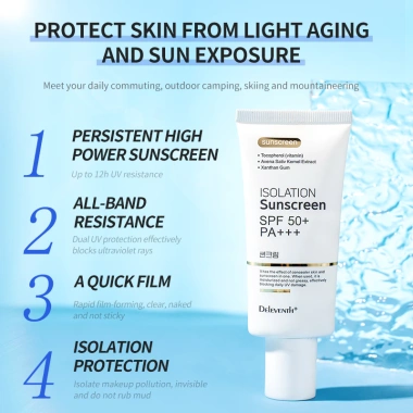 DELVENTH SPF 50 PA+++ 50g – Kem chống nắng 2 trong 1, làm trắng da, bảo vệ toàn thân 4