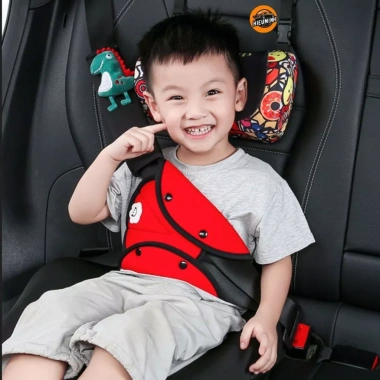 Đệm bọc dây an toàn ô tô HieuMinhCar HM12 cho bé, họa tiết ngộ nghĩnh, chất liệu mềm mại, bảo vệ an toàn