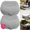 Đệm bơm hơi du lịch văn phòng, gối PVC di động màu xám - nghỉ ngơi thoải mái, giảm 21%