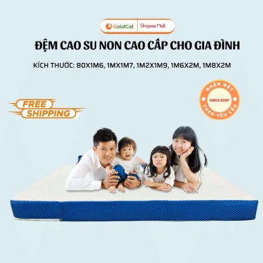 Đệm Cao Su Non GoldCat 5-10cm - Đệm Mát, Nâng Đỡ Vượt Trội, Giá Sale 1.5 Triệu