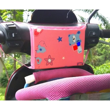 Đệm chống va chạm dày dặn cho ghế xe điện & xe máy bé, bảo vệ đầu, móc treo, 28.000₫
