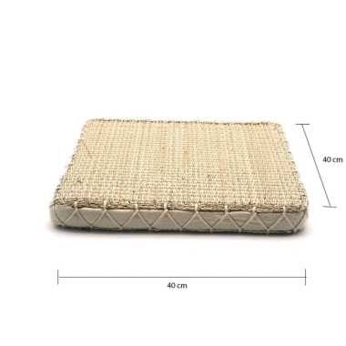 Đệm Cói Cao Cấp Ngồi Bệt - Thích Hợp Nhà Hàng, Quán Cafe, Phòng Khách, Yoga - 60.000₫ 4