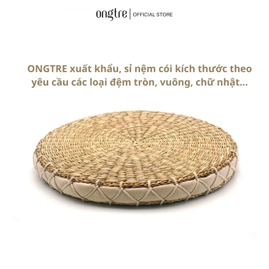 Đệm cói ONGTRE mút tròn ngồi bệt đa dạng hình vuông, tròn - Giá 72.000đ, giảm 20%
