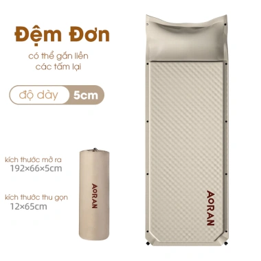 Đệm dã ngoại tự phồng đôi + gối Pehouse - Tự bơm hơi, tiện lợi, giảm giá 615.000₫ 4