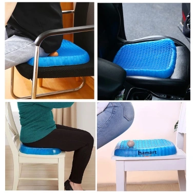 Đệm Gel Lót Ghế Văn Phòng 3D Thoáng Khí, Chống Mỏi, Tuần Hoàn Máu - Giá 80.000 VND