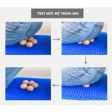 Đệm Gel Lót Ghế Văn Phòng 3D Thoáng Khí, Chống Mỏi, Tuần Hoàn Máu - Giá 80.000 VND