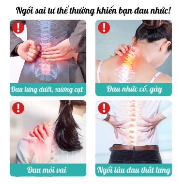 Đệm ghế công thái học dày mới 75k - Mềm mại, điều chỉnh tư thế, chống gù lưng, hỗ trợ cột sống