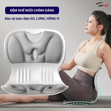 Đệm ghế công thái học ONECARS - Thiết kế chuẩn, cải thiện tư thế, bảo vệ cột sống, giảm giá 22% chỉ 120.000₫