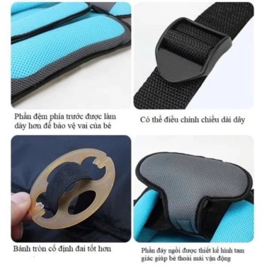 Đệm ghế hỗ trợ ngồi ô tô bé 2‑8 tuổi - Đai an toàn, phù hợp mọi xe - Giá 119.900₫ 7