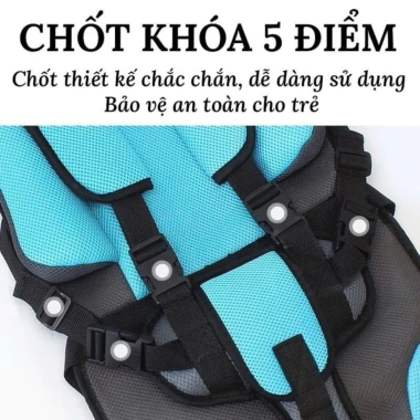 Đệm ghế hỗ trợ ngồi ô tô bé 2‑8 tuổi - Đai an toàn, phù hợp mọi xe - Giá 119.900₫ 8