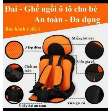 Đệm ghế hỗ trợ ngồi ô tô bé 2‑8 tuổi - Đai an toàn, phù hợp mọi xe - Giá 119.900₫ 9