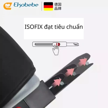 Đệm ghế ô tô trẻ em 3-12 tuổi - Đai an toàn ISOFIX, bảo vệ bé, giá 329.000₫