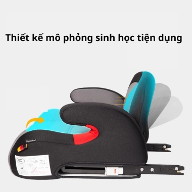Đệm ghế ô tô trẻ em 3-12 tuổi - Đai an toàn ISOFIX, bảo vệ bé, giá 329.000₫