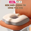 Đệm ghế văn phòng Deli cao su non thoáng khí, chống trĩ, giảm mỏi, điều chỉnh tư thế, dễ vệ sinh - 189.000₫
