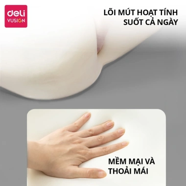 Đệm ghế văn phòng Deli cao su non thoáng khí, chống trĩ, giảm mỏi, điều chỉnh tư thế, dễ vệ sinh - 189.000₫ 3 Đệm ghế văn phòng Deli cao su non thoáng khí, chống trĩ, giảm mỏi, điều chỉnh tư thế, dễ vệ sinh - 189.000₫ 3