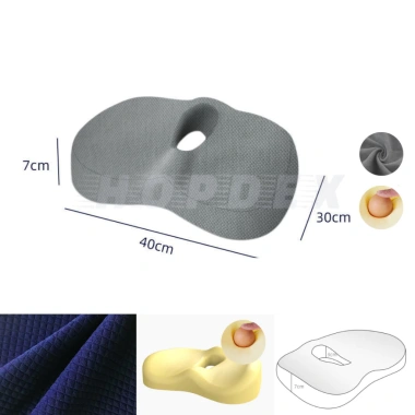 Đệm Ghế Văn Phòng HOPDEX Su Non Thoáng Khí, Chống Trĩ, Lót Mông, Giảm Đau Lưng