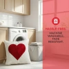 Đệm gối sofa Valentine giới hạn - Thêu trái tim đỏ trắng, mềm mại sang trọng, giảm giá 144.288 VND 5