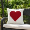Đệm gối sofa Valentine giới hạn - Thêu trái tim đỏ trắng, mềm mại sang trọng, giảm giá 144.288 VND 7
