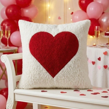 Đệm gối sofa Valentine giới hạn - Thêu trái tim đỏ trắng, mềm mại sang trọng, giảm giá 144.288 VND 8 Đệm gối sofa Valentine giới hạn - Thêu trái tim đỏ trắng, mềm mại sang trọng, giảm giá 144.288 VND 8