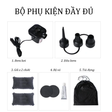 Đệm Hơi Full Size 7 Chỗ Xe SUV - Nhung Mềm Mịn, Đệm Ngủ Du Lịch Giá Ưu Đãi 600k