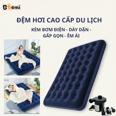 Đệm Hơi Mountainhiker - Nệm Du Lịch Công Nghệ Mới, Bề Mặt Tổ Ong, Tặng Bơm Điện 390.000₫