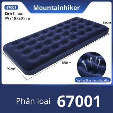 Đệm Hơi Mountainhiker - Nệm Du Lịch Công Nghệ Mới, Bề Mặt Tổ Ong, Tặng Bơm Điện 390.000₫ 6