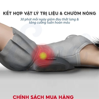 Đệm kê lưng EMA chống thoát vị, massage rung & chườm nóng - Giảm đau lưng, giá 644k
