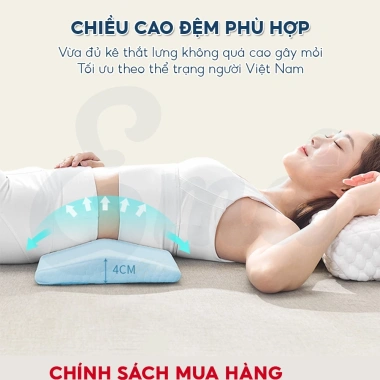Đệm kê thắt lưng Ema thế hệ 2 - Giảm thoát vị đĩa đệm, thoái hoá cột sống, 164.000đ 5