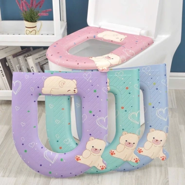 Đệm lót bồn cầu EVA giữ ấm, chống vi khuẩn, họa tiết xinh xắn 43x39cm - 20.000, free ship 3 Đệm lót bồn cầu EVA giữ ấm, chống vi khuẩn, họa tiết xinh xắn 43x39cm - 20.000, free ship 3