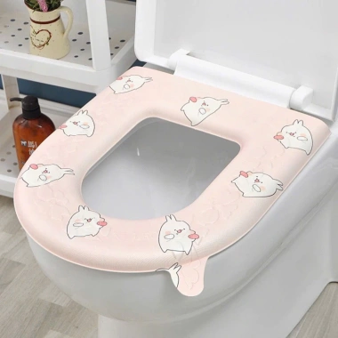 Đệm lót bồn cầu EVA giữ ấm, chống vi khuẩn, họa tiết xinh xắn 43x39cm - 20.000, free ship