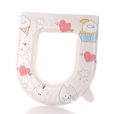 Đệm lót bồn cầu EVA giữ ấm, chống vi khuẩn, họa tiết xinh xắn 43x39cm - 20.000, free ship