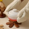 Đệm lót cách nhiệt gỗ chống nóng cho bàn ăn - Chống trầy, bảo vệ nồi, cốc 7