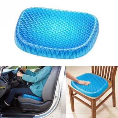 Đệm lót ghế 3D Gel Silicone cao cấp thoáng khí - Chống đau mỏi, tặng bọc vải Đệm lót ghế 3D Gel Silicone cao cấp thoáng khí - Chống đau mỏi, tặng bọc vải