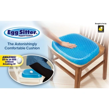Đệm lót ghế 3D Gel Silicone cao cấp thoáng khí - Chống đau mỏi, tặng bọc vải
