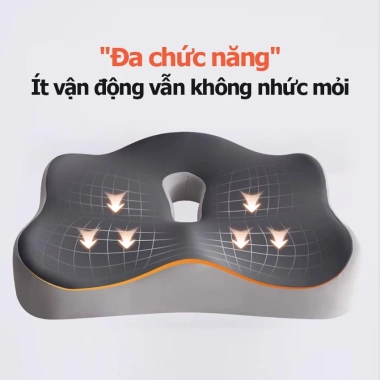 Đệm lót ghế 888GD công thái học 3D thoáng khí – Giảm mỏi lưng, mông, hỗ trợ bệnh trĩ