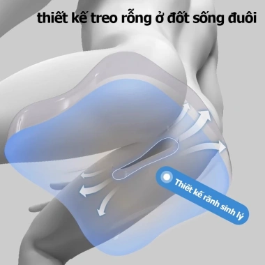 Đệm lót ghế 888GD công thái học 3D thoáng khí – Giảm mỏi lưng, mông, hỗ trợ bệnh trĩ