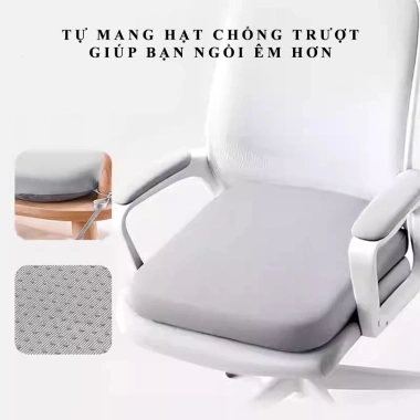 Đệm lót ghế BATRM văn phòng dày dặn, thoáng khí êm, giảm đau xương cụt, giảm ê mông