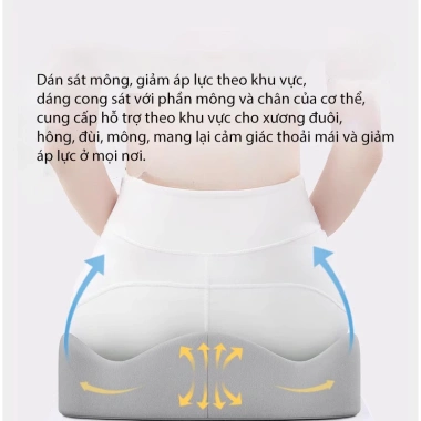 Đệm Lót Ghế Cao Su Non Thoáng Khí - Giảm Ê Mỏi Mông, Êm Ái Dành Cho Văn Phòng & Xe Hơi