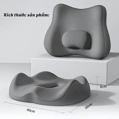 Đệm Lót Ghế Dobe Cao Su Non Đàn Hồi 3D Thoáng Khí - Giảm Ê Mỏi Mông, Lót Ô Tô và Văn Phòng, Giá 174.900₫
