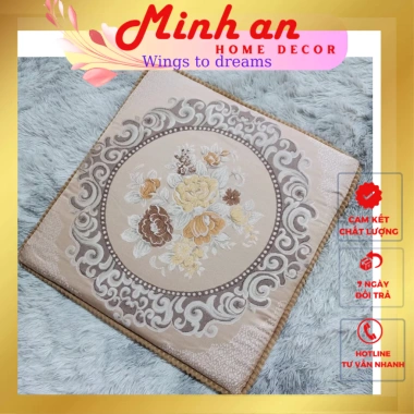 Đệm lót ghế KT 55x55 họa tiết hoa văn - Thảm ghế gỗ, giảm giá MINH AN HOME DECOR 95.400₫
