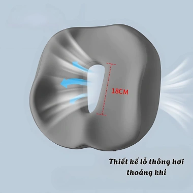 Đệm lót ghế NEMI cao su non 3D thoáng khí - Giảm mỏi mông, dùng văn phòng học tập, 174.000₫