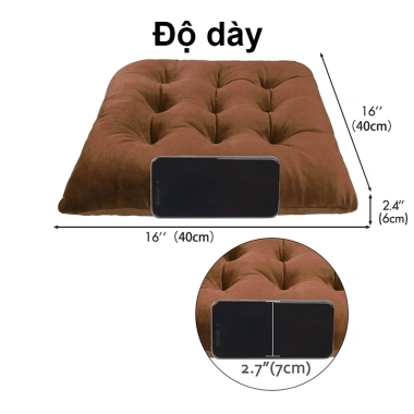 Đệm lót ghế OOKAS chống trượt vải nỉ nhung, đơn giản hiện đại, giá chỉ 51.000₫