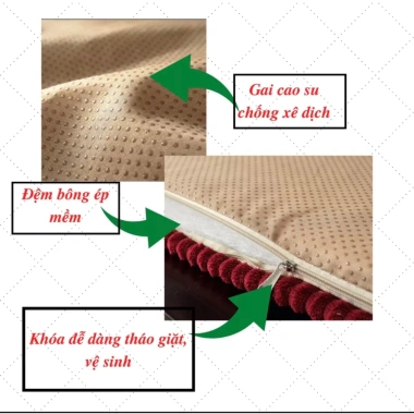 Đệm lót ghế sofa nhập khẩu dày dặn, thảm trải ghế nguyên bộ - Giảm 27% KIM NGÂN 6
